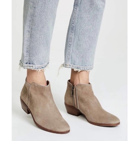 Sam Edelman Petty Putty Suede Women's Tan Ankle Boots Size 10.5 - Picture 1 of 11